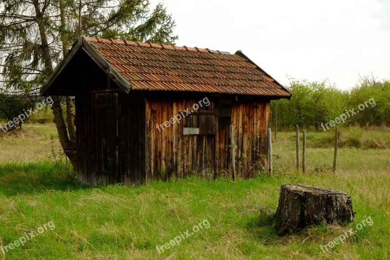 Hut Log Cabin Wood Nature Woodhouse