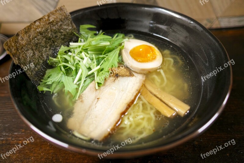 Japanese Food Japan Food Ramen Restaurant Salt Ramen