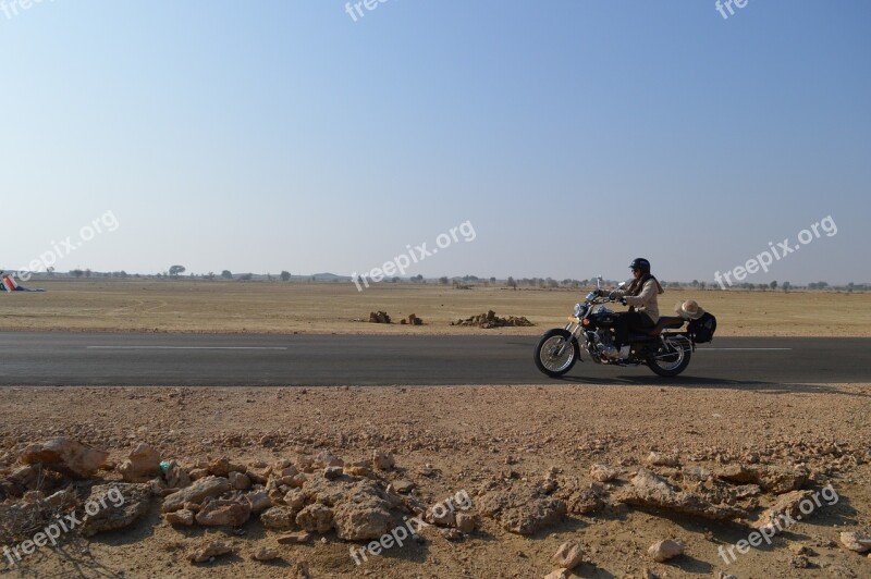 Girl Biker India Freedom Motorbike