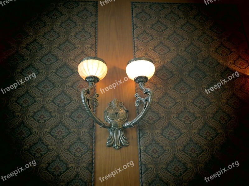 Lamp Sconce Light Lightbulb Wrought Iron