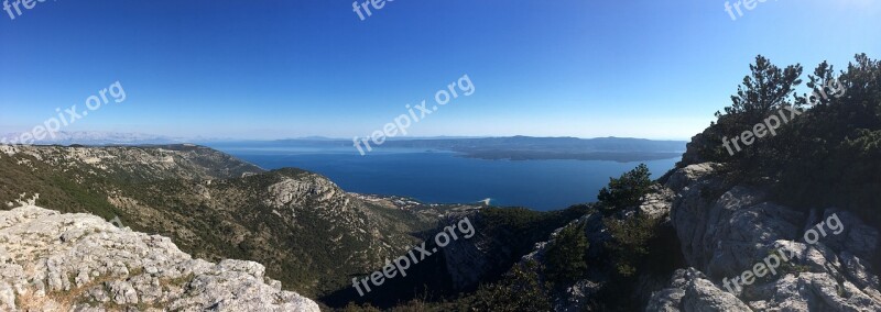 Croatia Brac Sea Summer Landscape