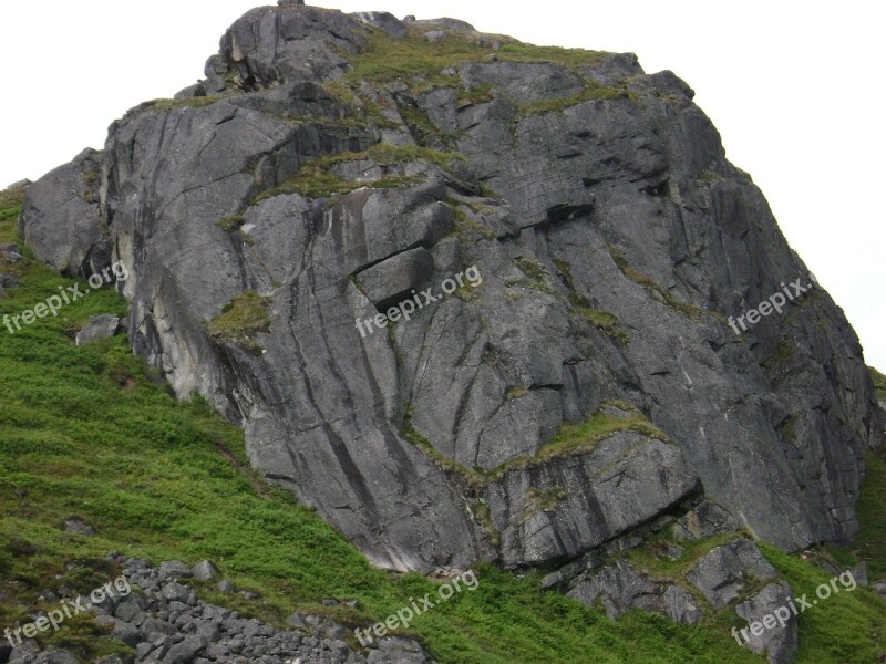 Alaska Mountain Rock Face Tundra