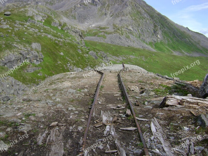 Alaska Train Tracks Gold Mine Rail