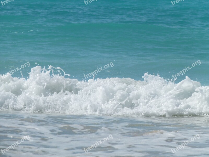 Wave Sea Blue Ocean Water