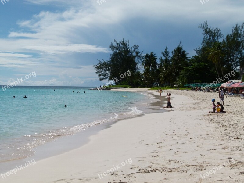 Beach Sea People Barbados Accra