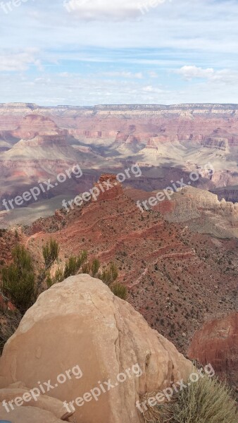 Grand Canyon Nature Arizona Cliff Hiking