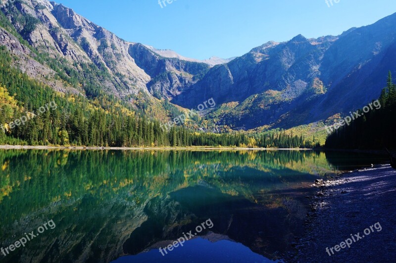 America Usa Montana Glacier National