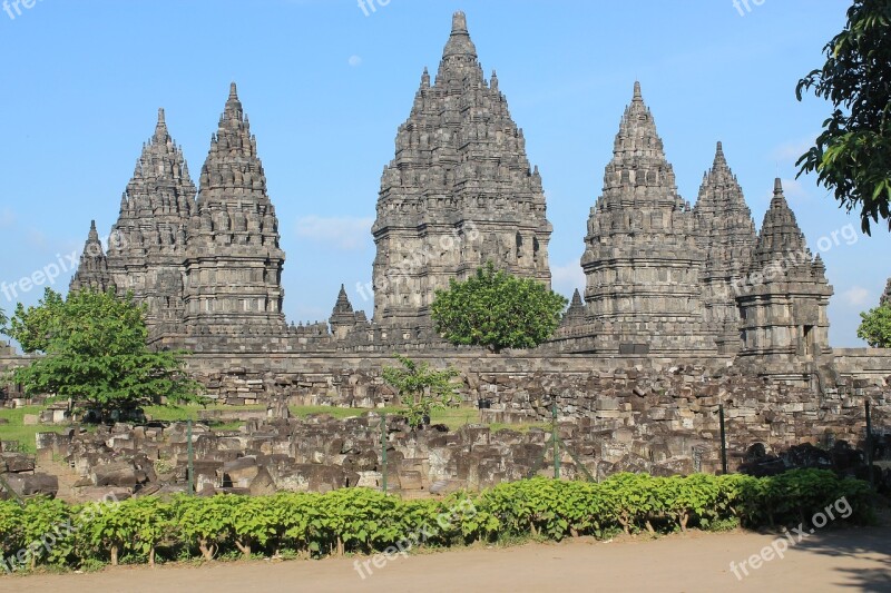 Historic Buildings Prambanan Yogyakarta Free Photos