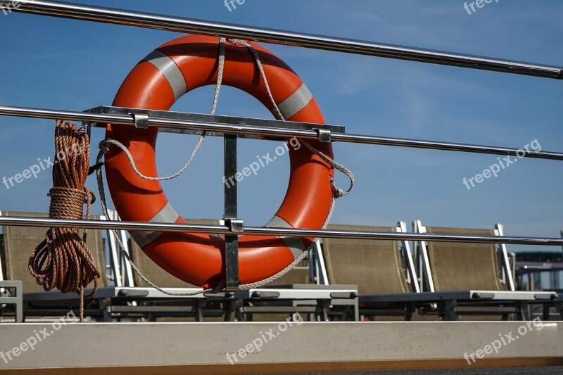 Lifebelt Red Boat Help Security