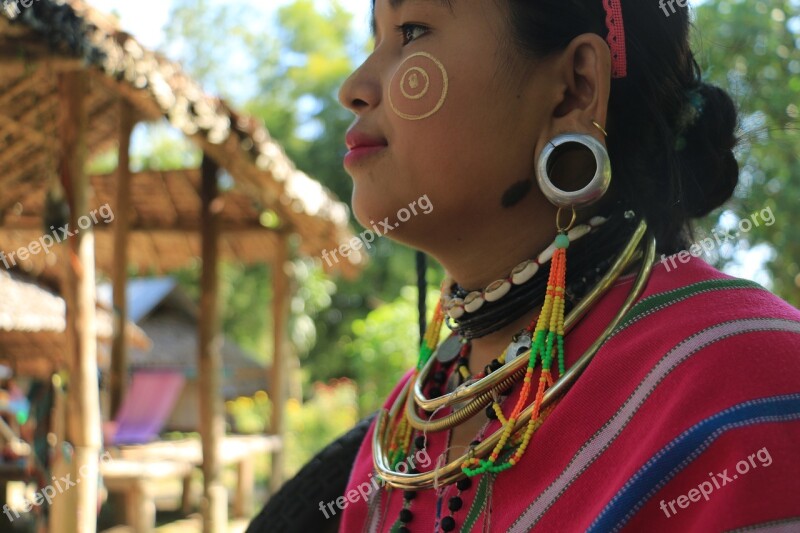 Thailand Asia Culture Village Portrait