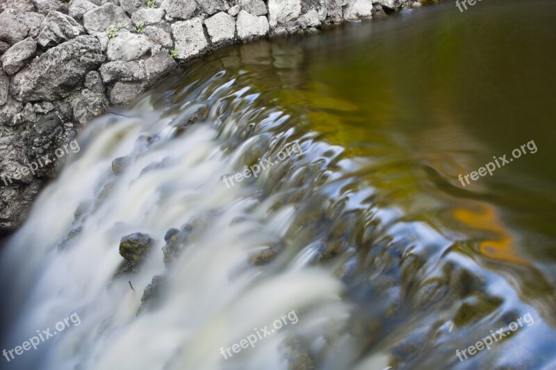 Water Waterfall Nature Vegetation River