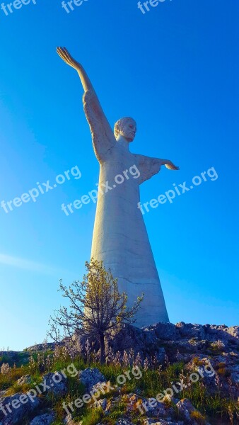 Christ Momunento Basilicata Maratea Italy