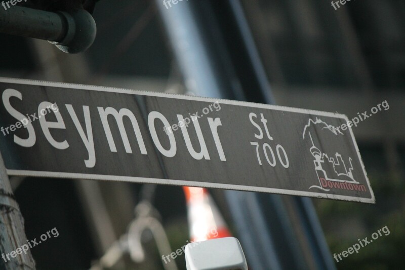 Street Sign Street Name Road Sign Seymour British Columbia