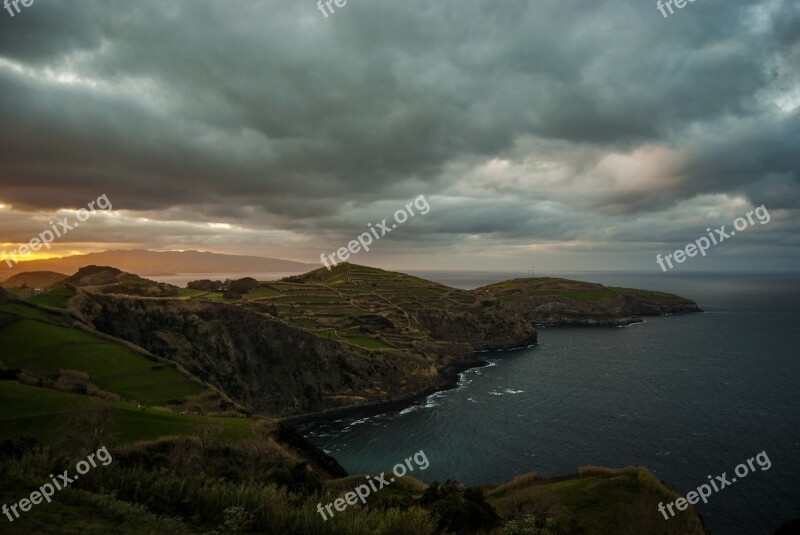 Landscape Mar Ocean Serra Azores