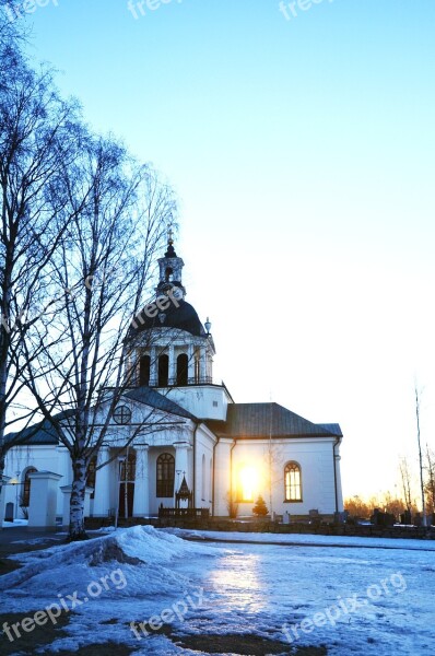 Skellefteå The Listed Landskyrkan Church Window Light Free Photos