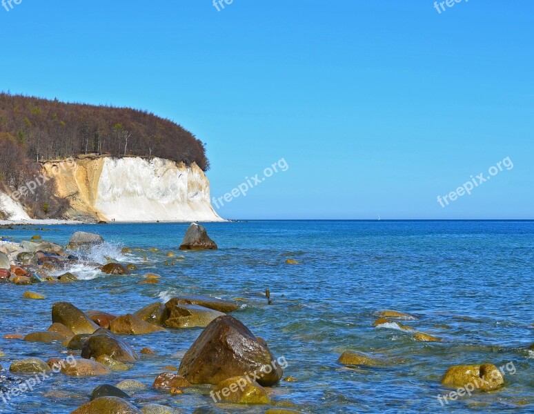 Rügen White Cliffs Coast Cliffs Baltic Sea