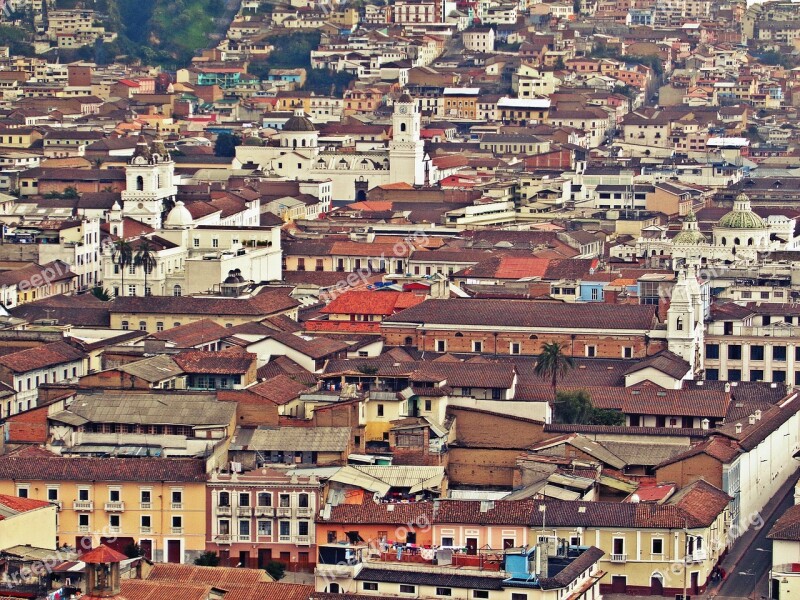 Quito Ecuador Emery South America View Of The City