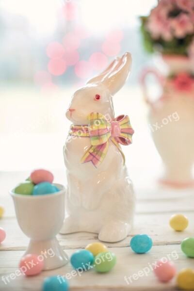 Easter Bunny Candy Pink Pastels