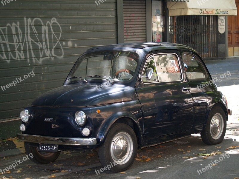 Car Fiat Cinquecento Automobile Retro