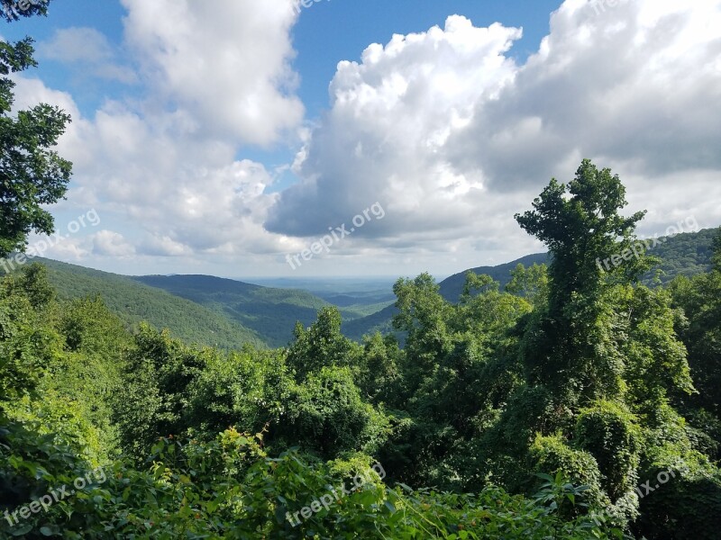 Georgia Mountains Landscape Nature Sky