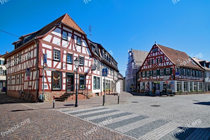 Seligenstadt Hesse Germany Historic Center Fachwerkhaus