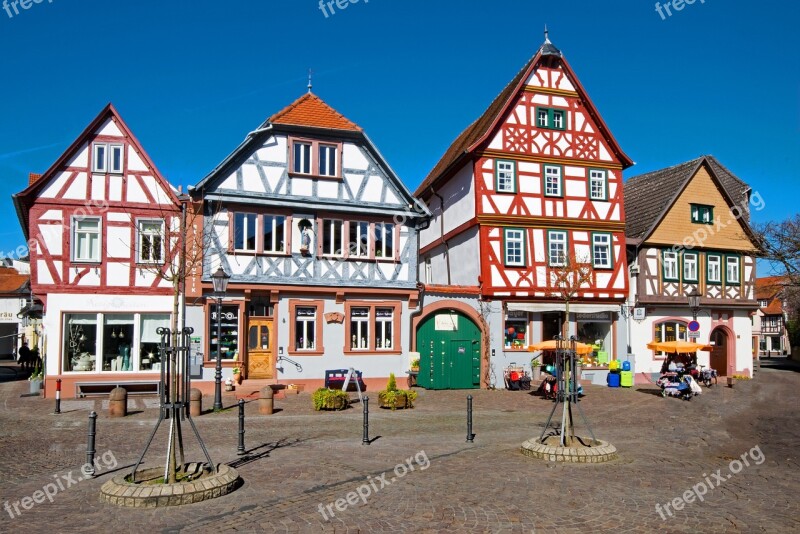 Seligenstadt Hesse Germany Historic Center Fachwerkhaus