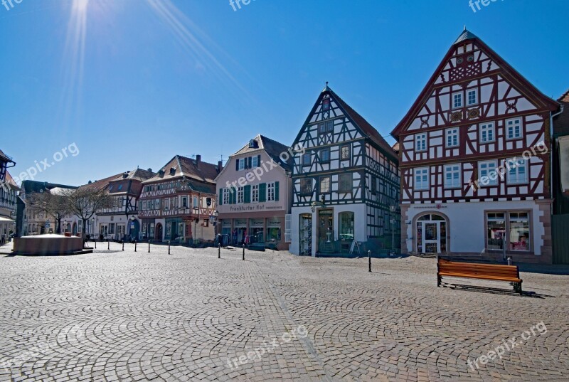 Seligenstadt Hesse Germany Historic Center Fachwerkhaus