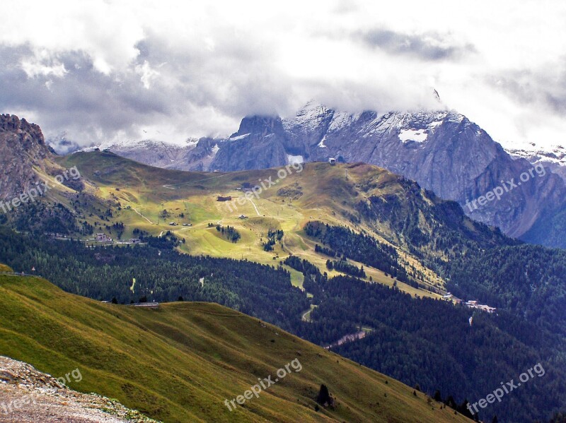 Dolomites Val Gardena Step Gardena Italy South