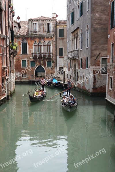 Gondola Venice Architecture Italy Travel