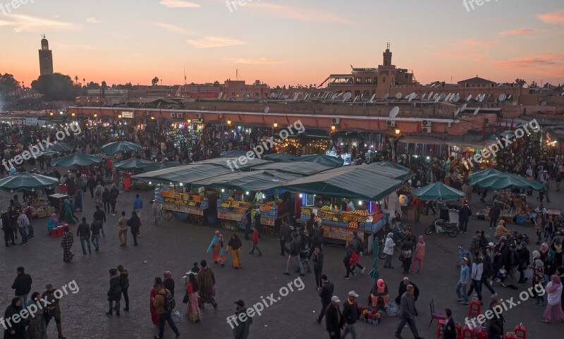 Marrakech Morocco Oriental Architecture Orient