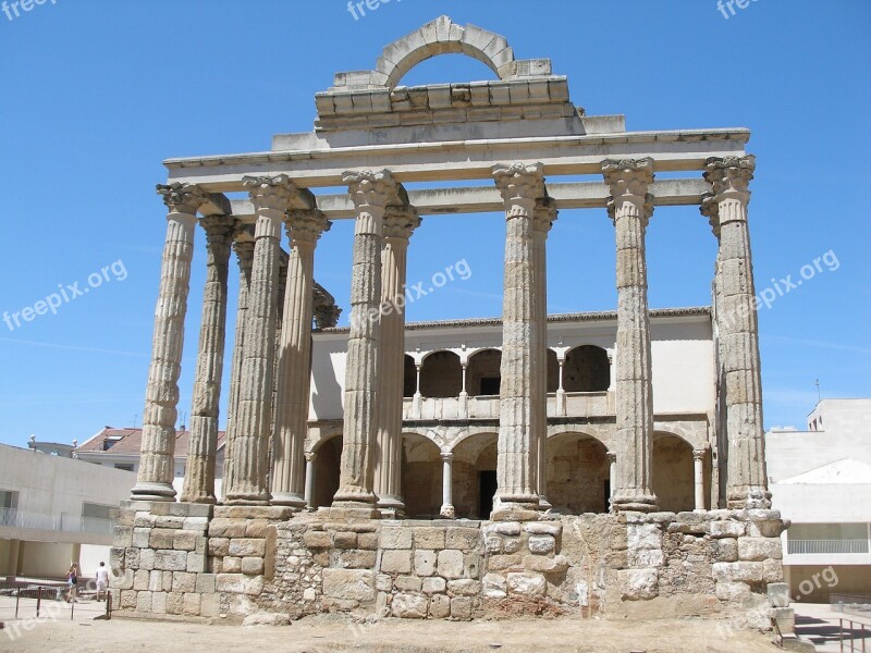 Roman Merida Roman Empire Roman Theatre Temple