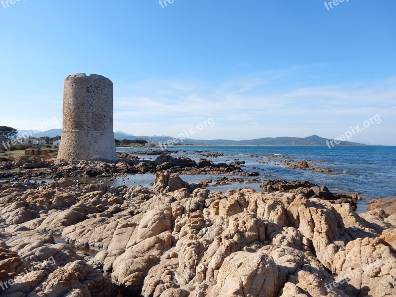 Sardinia Sea Costa Nature Landscape