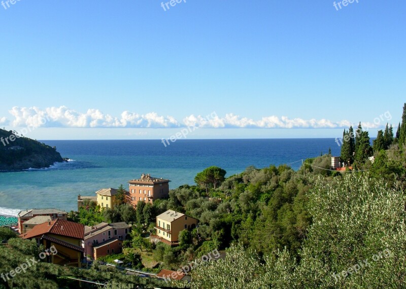 Bonassola Liguria Italy Sea Summer