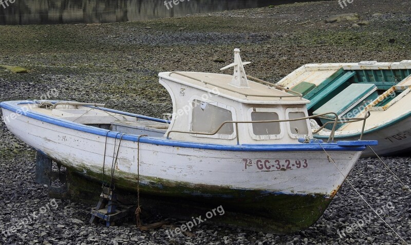 Fishing Boat Ailing Ebb Old Morsch