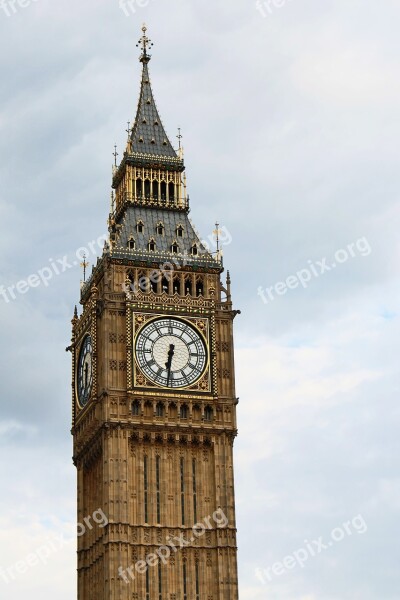 Big Ben London Clock England Tower