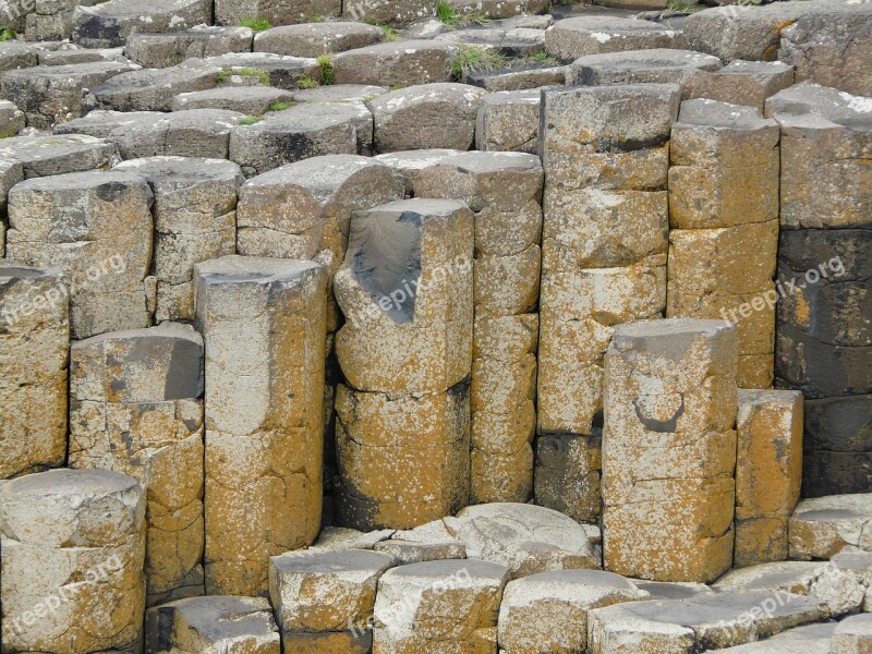 Ireland Giant's Causeway Rock Tourism Causeway