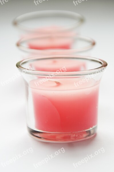 Candles Pink Wax Romance View