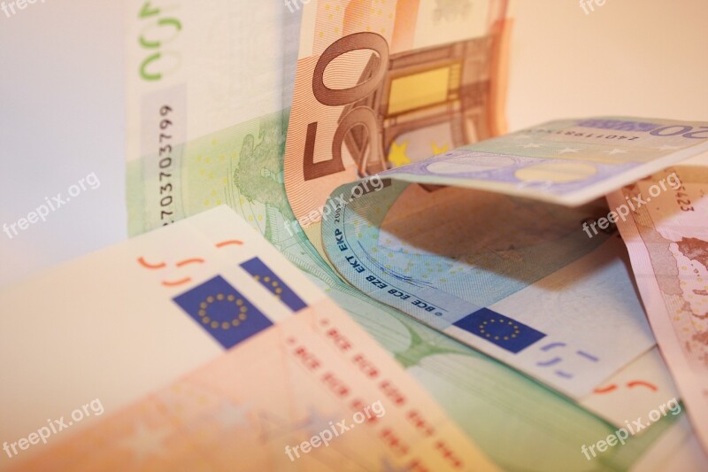 Money Bills Wealth Euro Bank Seem