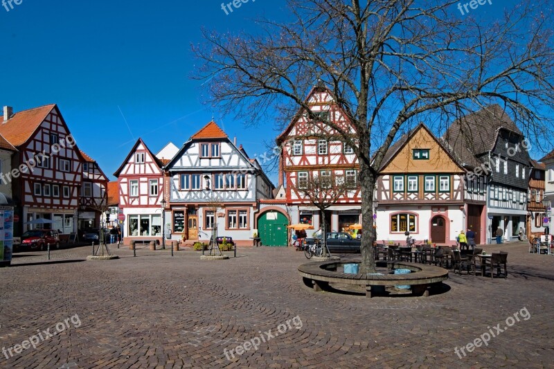 Seligenstadt Hesse Germany Historic Center Fachwerkhaus