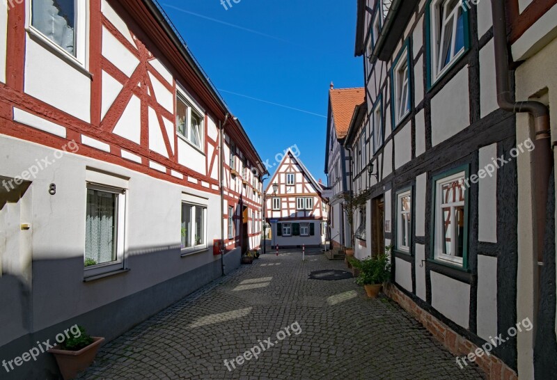 Seligenstadt Hesse Germany Historic Center Fachwerkhaus