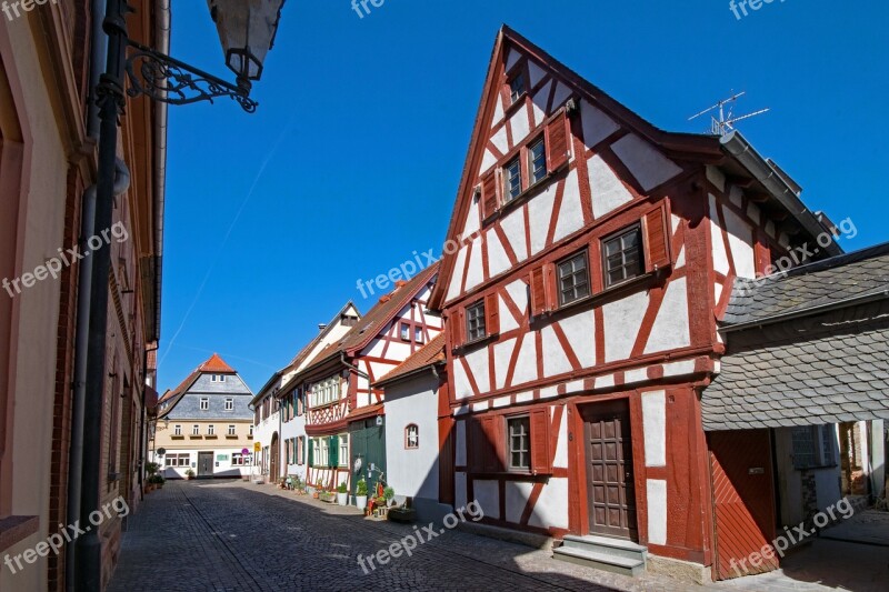 Seligenstadt Hesse Germany Historic Center Fachwerkhaus