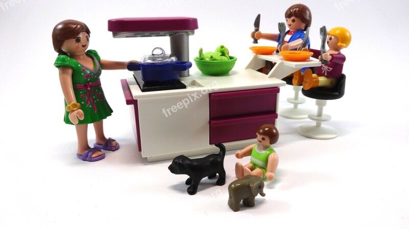 Playmobil Kitchen Eat Hunger Food