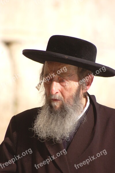 Person Jew Jerusalem Man Free Photos