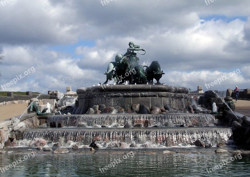 The Gefion Fountain Copenhagen The Citadel Stone Free Photos