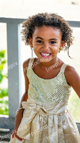 Girl Portrait Face Child View