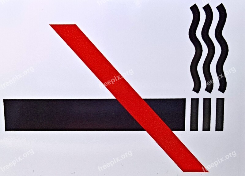 Note Non Smoking Smoking Ban Shield Sticker