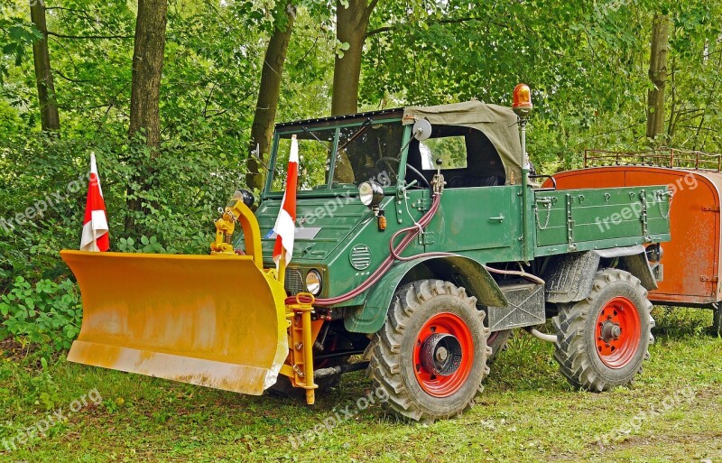 Unimog Snowplow Oldtimer Historically Municipal Vehicle