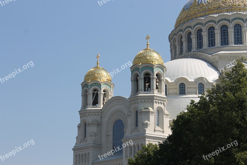 Building Naval Cathedral Cathedral Kronstadt Travel