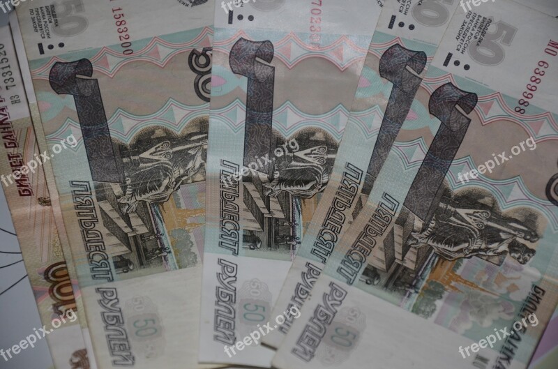 Money Russians Paper Money Ruble Russian