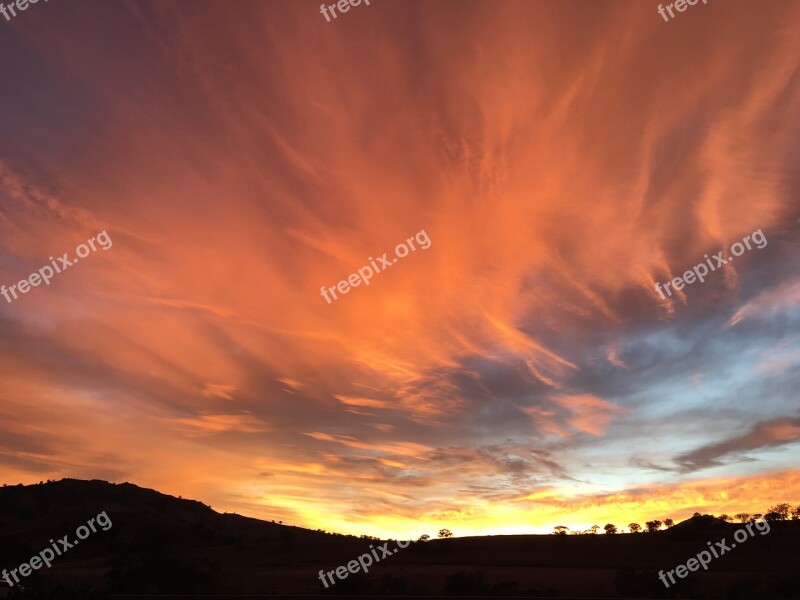 Australia Sunset Landscape Dusk Mood